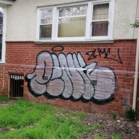 Graffiti Removal on house