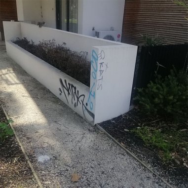 Bench Graffiti Removal