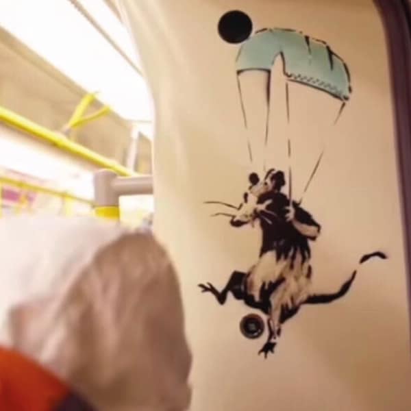 Latests Bansky Work London Underground