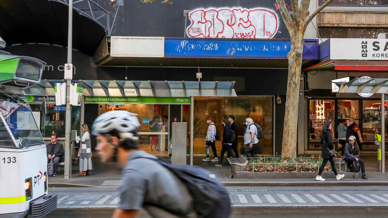 Vandalism on Swanston St in Melbourne’s CBD
