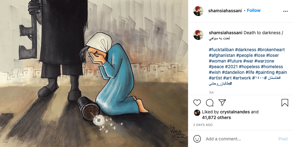 Shamsia Hassani Instagram as means of resistance
